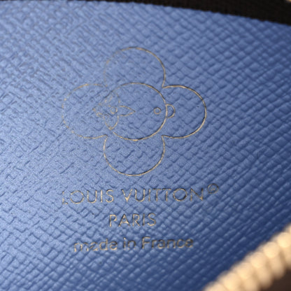 Louis Vuitton Monogram 2025 Christmas Animation Vivienne Paw Print Key Pouch Blue Frost 12 of 18