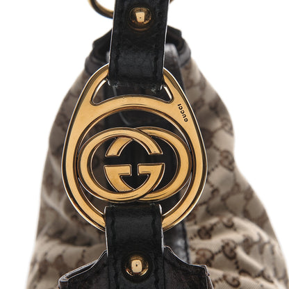 Gucci Monogram Medium Interlocking Hobo Dark Brown 7 of 7