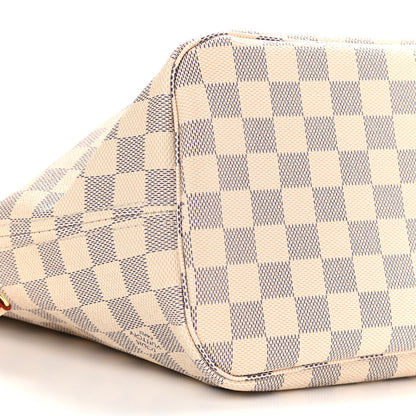 Louis Vuitton Damier Azur Neo Neverfull MM Rose Ballerine 6 of 9