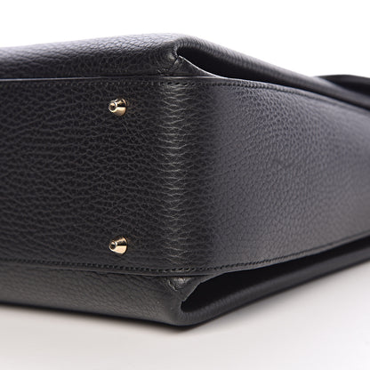 Gucci Dollar Calfskin Medium Interlocking G Top Handle Shoulder Bag Black 14 of 14
