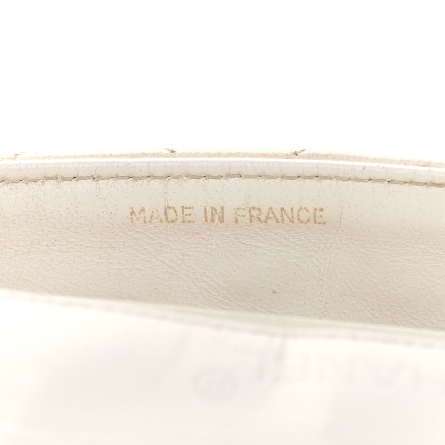 Lambskin Quilted Single Flap White