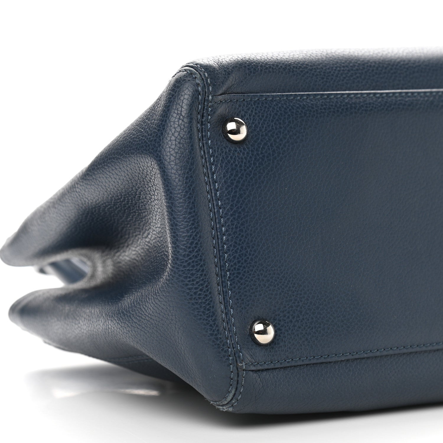 Chanel Calfskin Small Cerf Executive Shopper Tote Navy 8 of 15