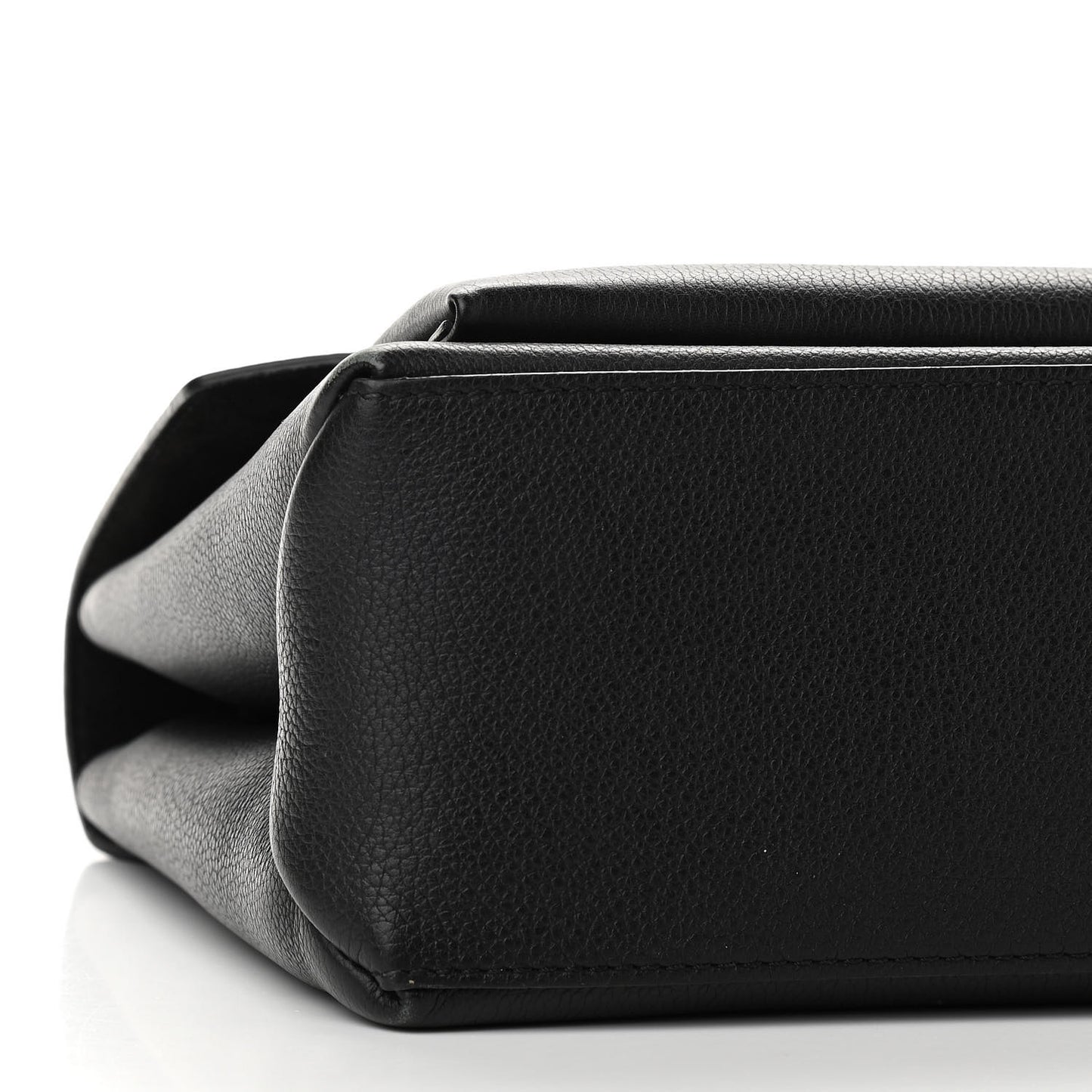 Soft Calfskin My Lockme Top Handle Black