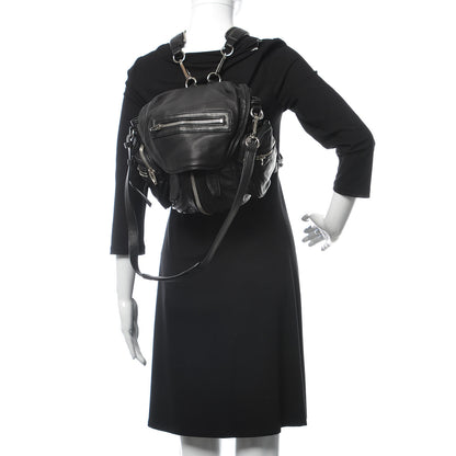 Alexander Wang Lambskin Mini Marti Backpack Washed Black Rhodium Hardware 3 of 10