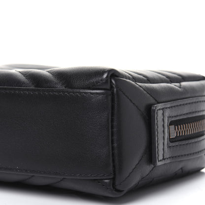 Gucci Calfskin Matelasse GG Marmont Cosmetic Case Black 12 of 14