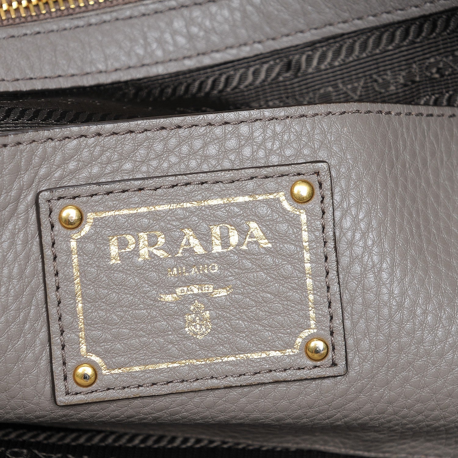 Prada Vitello Daino Tote Argilla 7 of 10