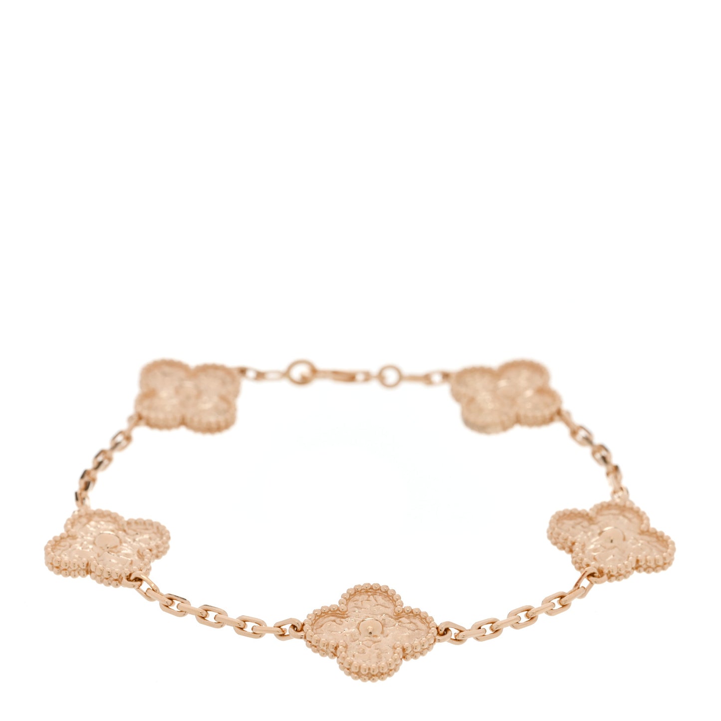 18K Yellow Gold 5 Motifs Vintage Alhambra Bracelet