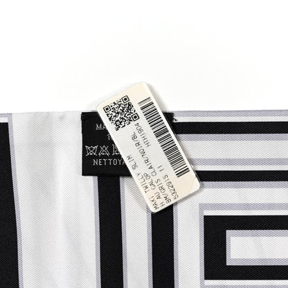 Hermes Silk H Au Galop Maxi Twilly Slim Gris Clair Black 3 of 4