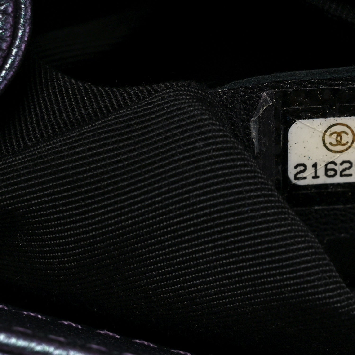 Chanel Iridescent Goatskin Quilted Medium Boy Flap Purple 7 of 10