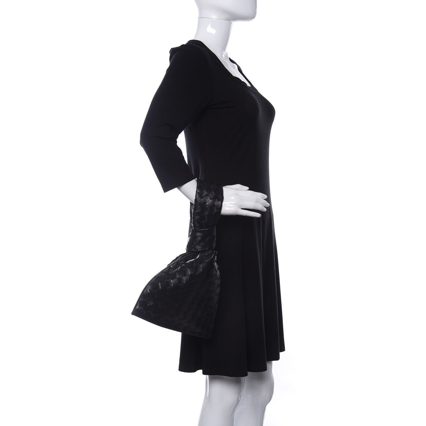 Nappa Intrecciato Mini BV Twist Black