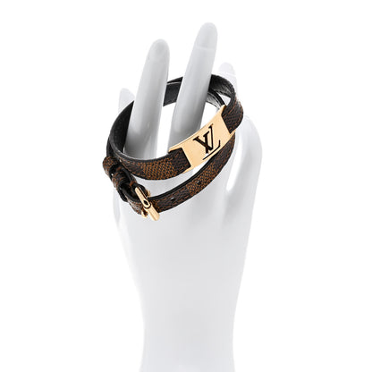 Louis Vuitton Damier Ebene Sign It Bracelet 2 of 6