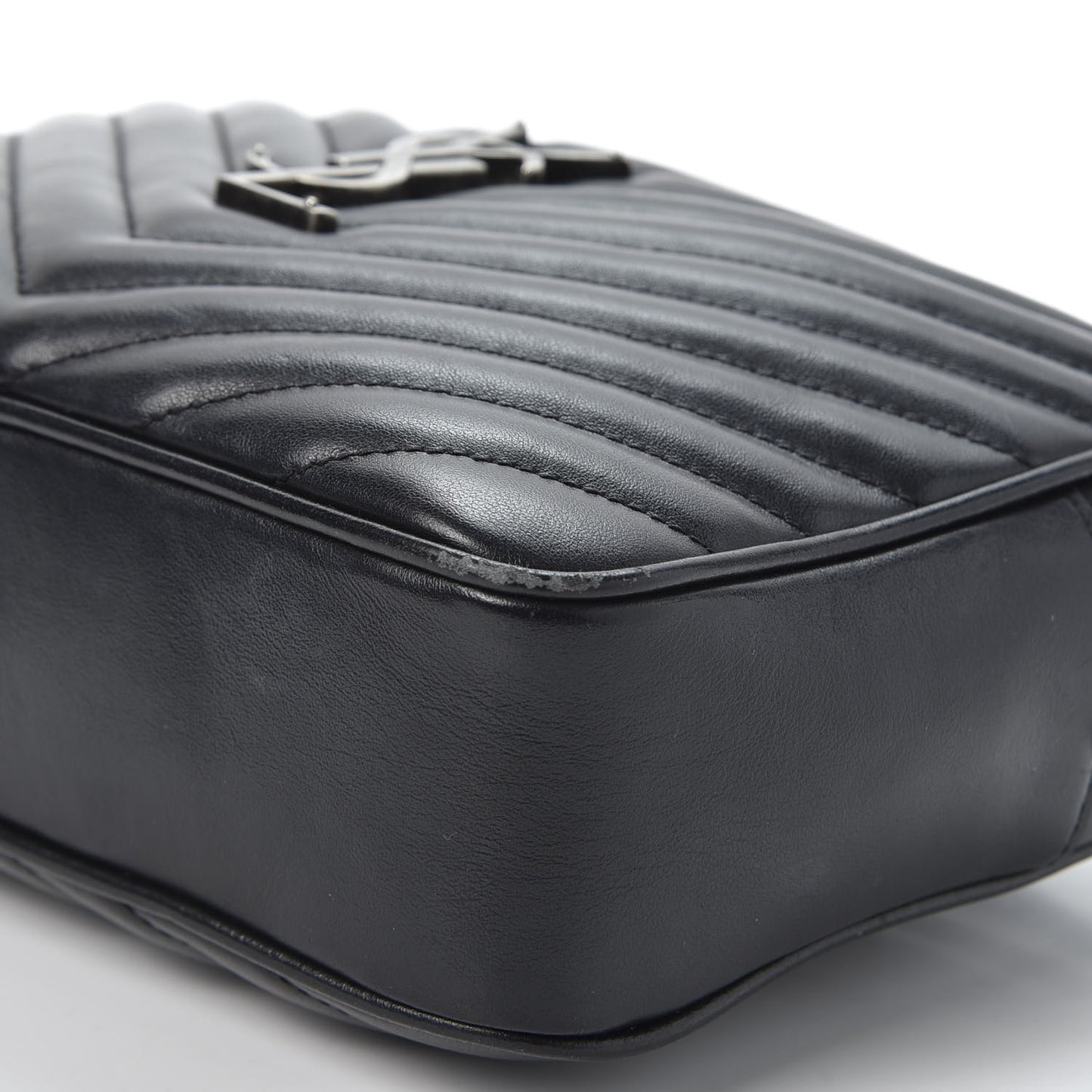 Calfskin Matelasse Monogram Lou Camera Bag Black