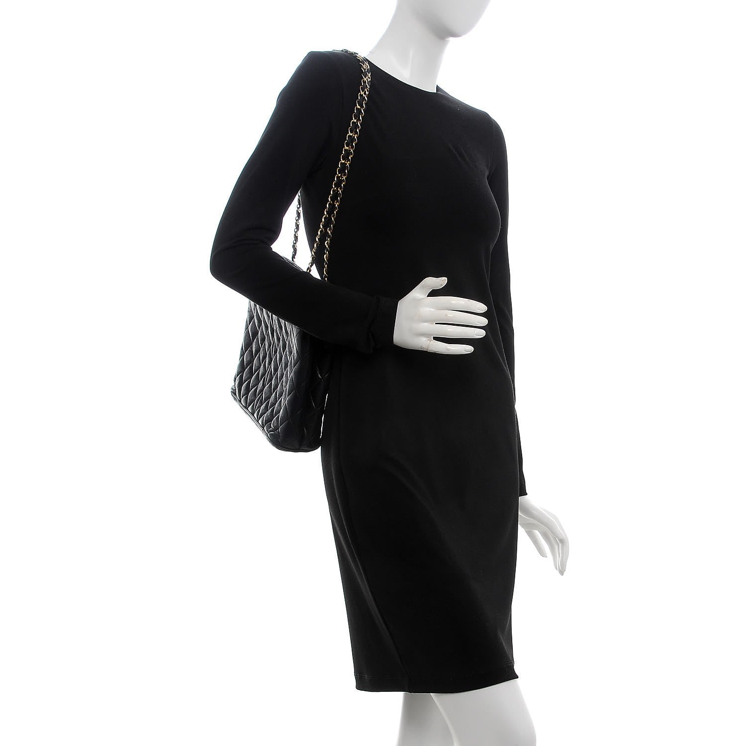 Chanel Lambskin Quilted Shoulder Bag Black 2 of 9