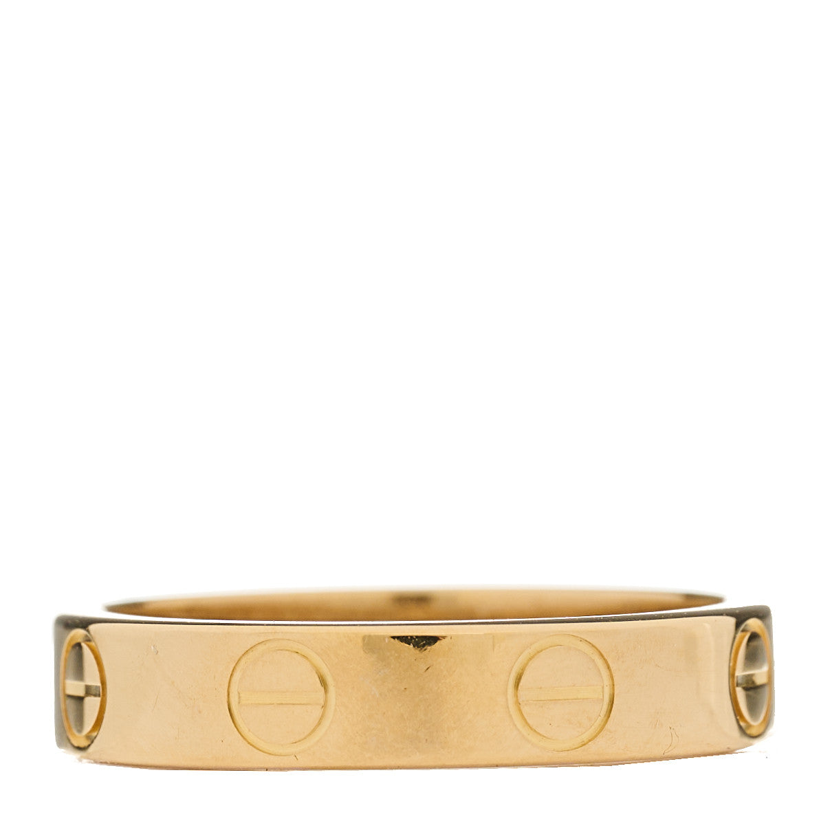 18K Yellow Gold 3.5mm LOVE Wedding Band Ring 49 5