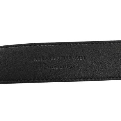 Saint Laurent Calfskin Monogram Square Buckle Belt 80 32 Black 6 of 6
