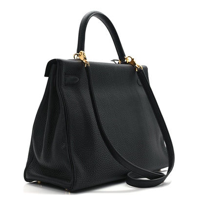 Hermes Togo Kelly Retourne 35 Black 3 of 9