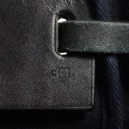 Hermes Toile Herbag MM Bag Black 7 of 7