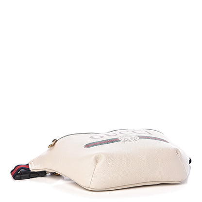 Gucci Grained Calfskin Logo Belt Bag White 4 of 11