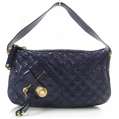 Marc Jacobs Patent Quilted Ursula Hobo Midnight 1 of 11
