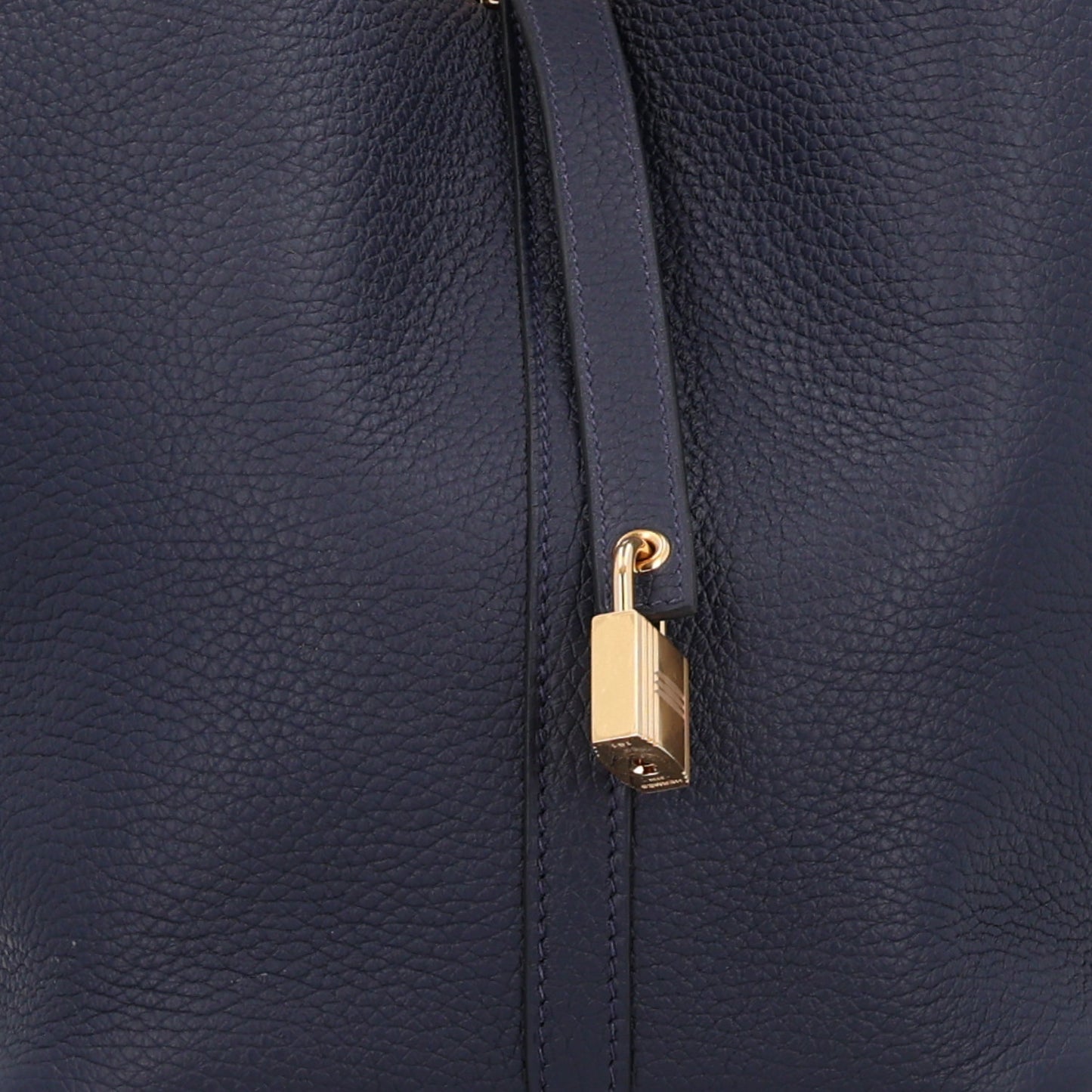 Taurillon Clemence Picotin Lock 22 MM Bleu Nuit