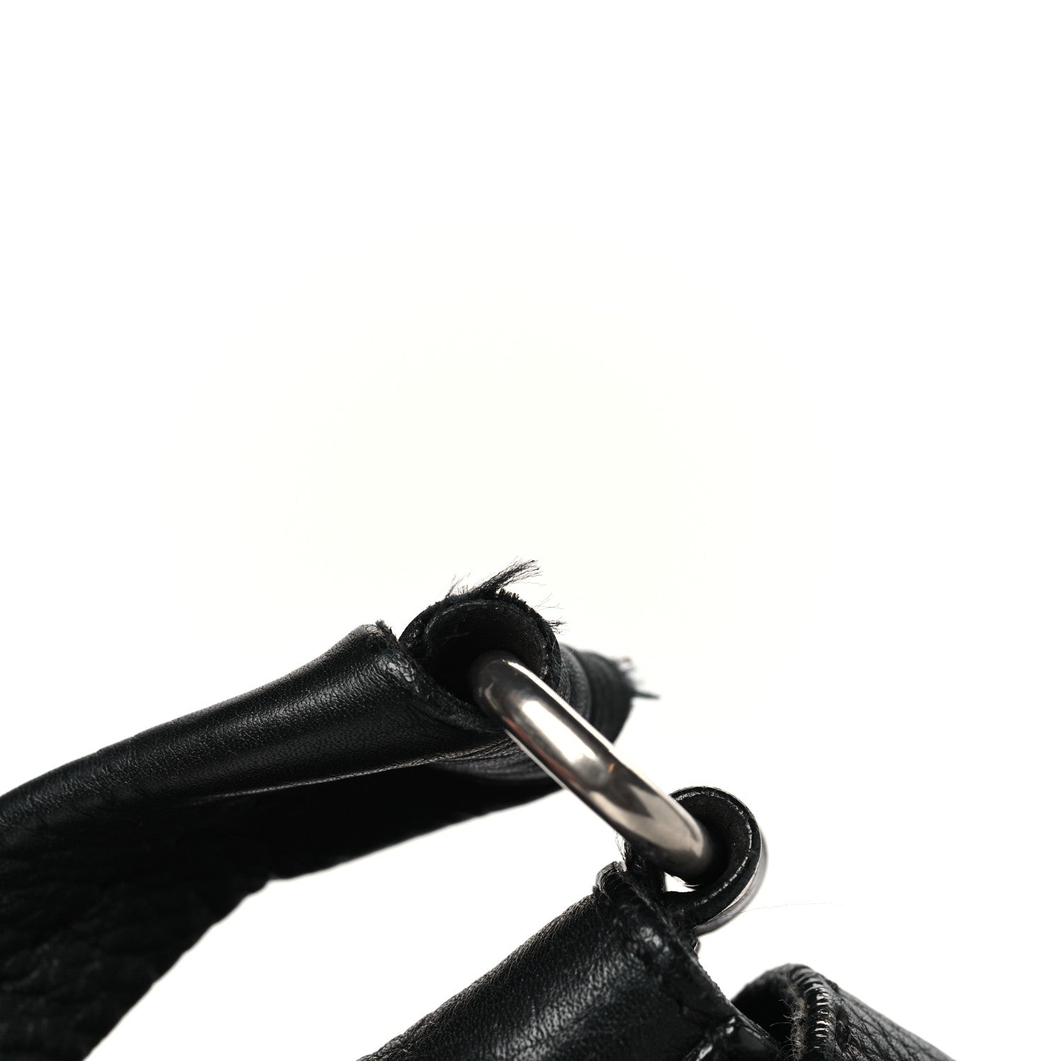 Prada Vitello Daino Shoulder Flap Bag Black 10 of 11