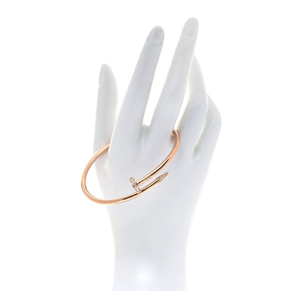Cartier 18K Pink Gold Diamond Juste Un Clou Bracelet 19 2 of 4