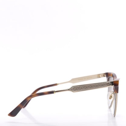 Gucci Acetate Damascato Cat Eye Sunglasses GG0055S Tortoise Gold 3 of 8