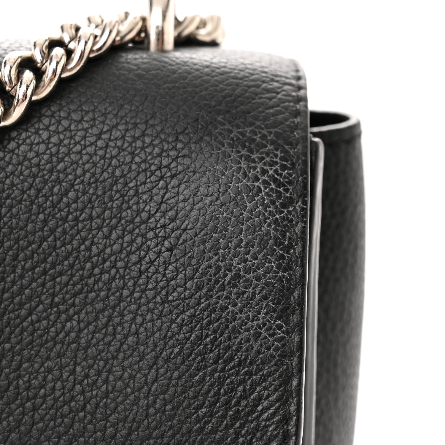 Louis Vuitton Soft Calfskin Mylockme Chain Bag BB Black 12 of 17