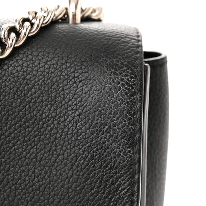 Louis Vuitton Soft Calfskin Mylockme Chain Bag BB Black 12 of 17
