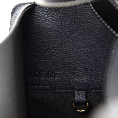 Loewe Calfskin Small Hammock Shoulder Bag Midnight Blue Black 14 of 16