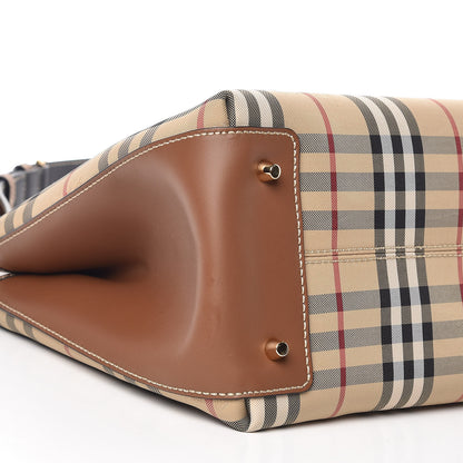 Burberry Horseferry Check Medium Ballingdon Tote Honey Tan 10 of 11