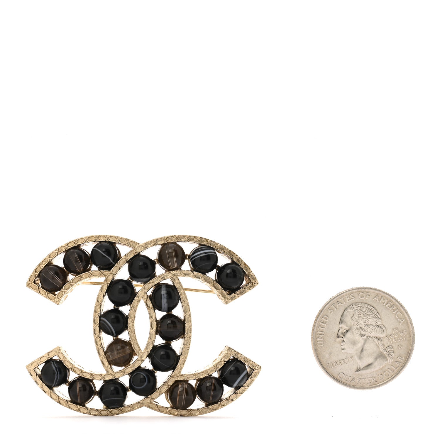 Chanel Gripiox CC Brooch Black Multicolor 2 of 4