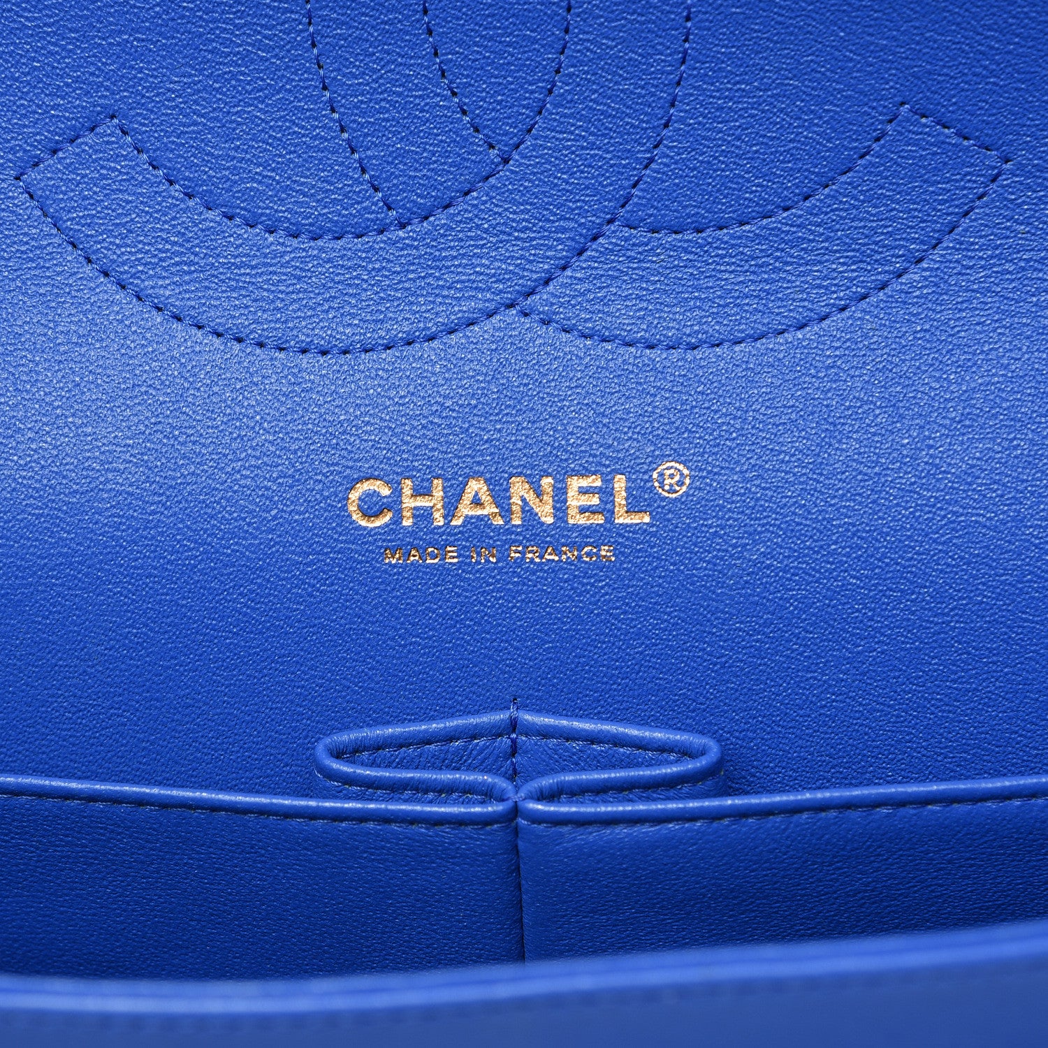 Chanel Lambskin Quilted Jumbo Double Flap Blue 6 of 15