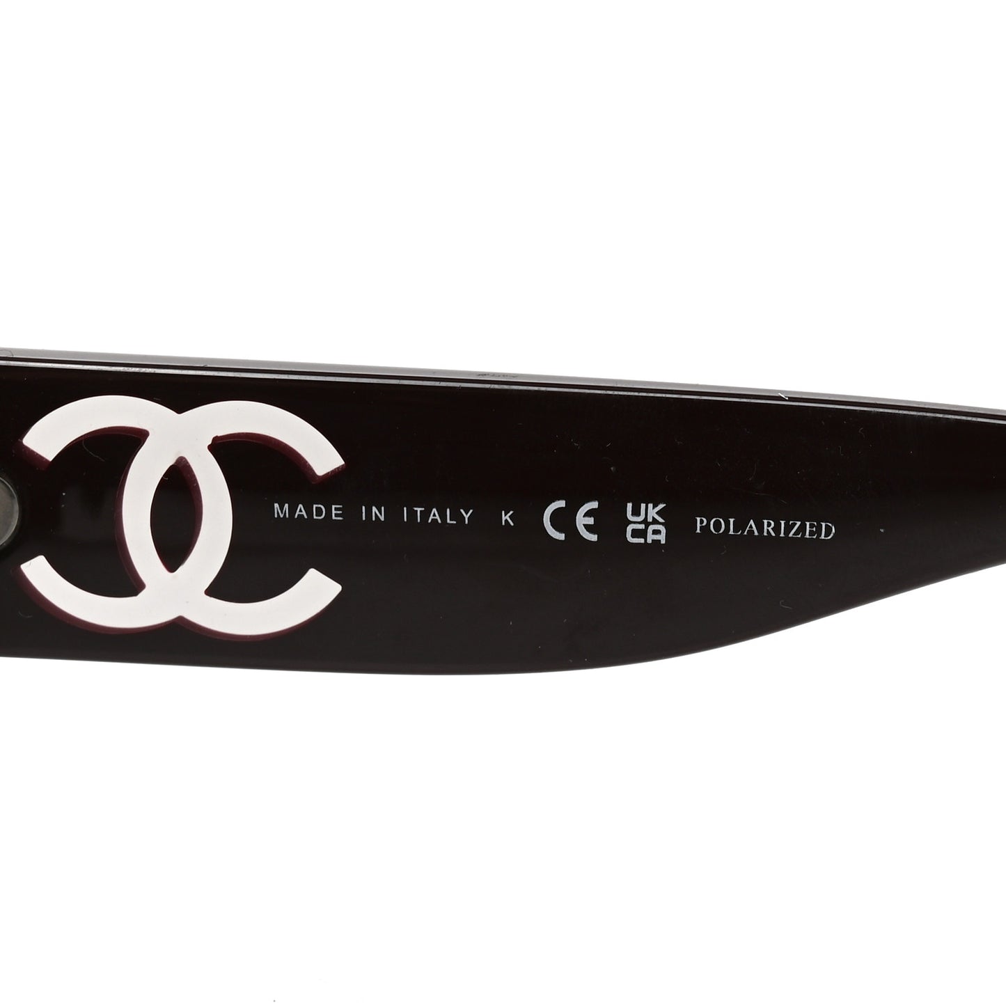 Acetate Nyon Oval CC Sunglasses 5528 Burgundy