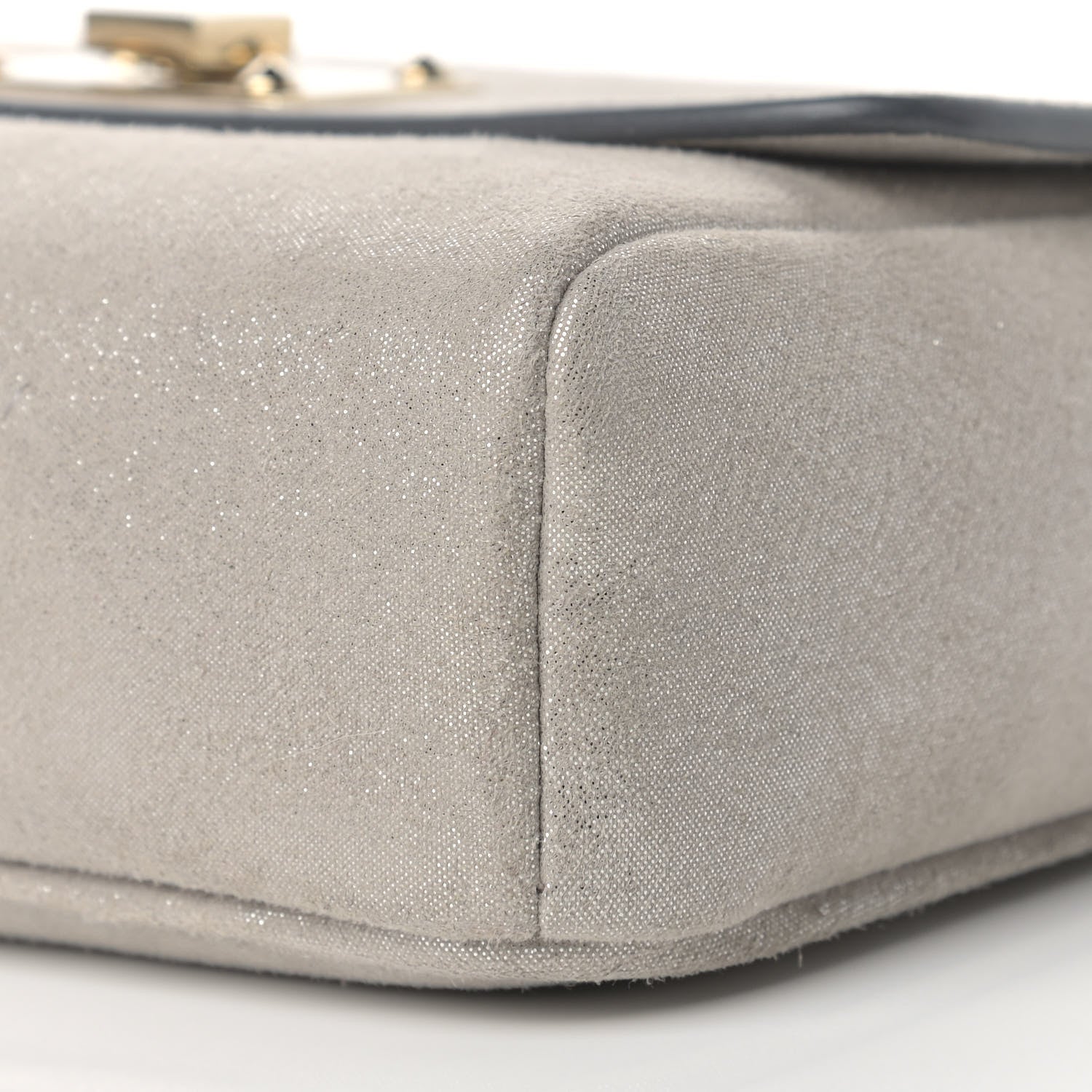 Jimmy Choo Suede Mini Ruby Chain Crossbody Silver 8 of 8