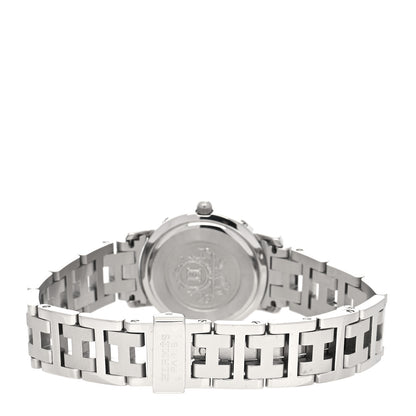 Hermes Stainless Steel 24mm Clipper Quartz Watch Black 3 of 4
