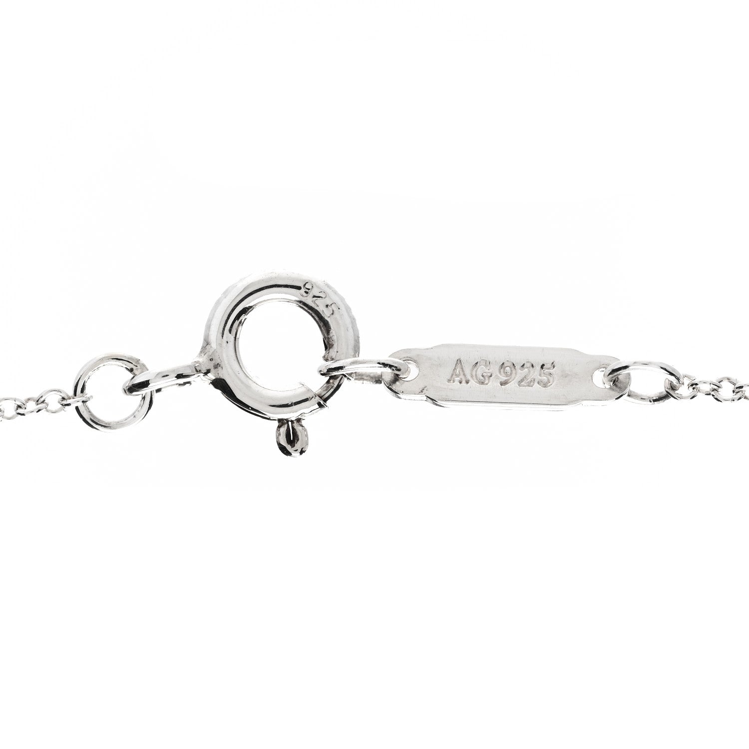Tiffany Sterling Silver Atlas Lariat Pendant Necklace 5 of 6