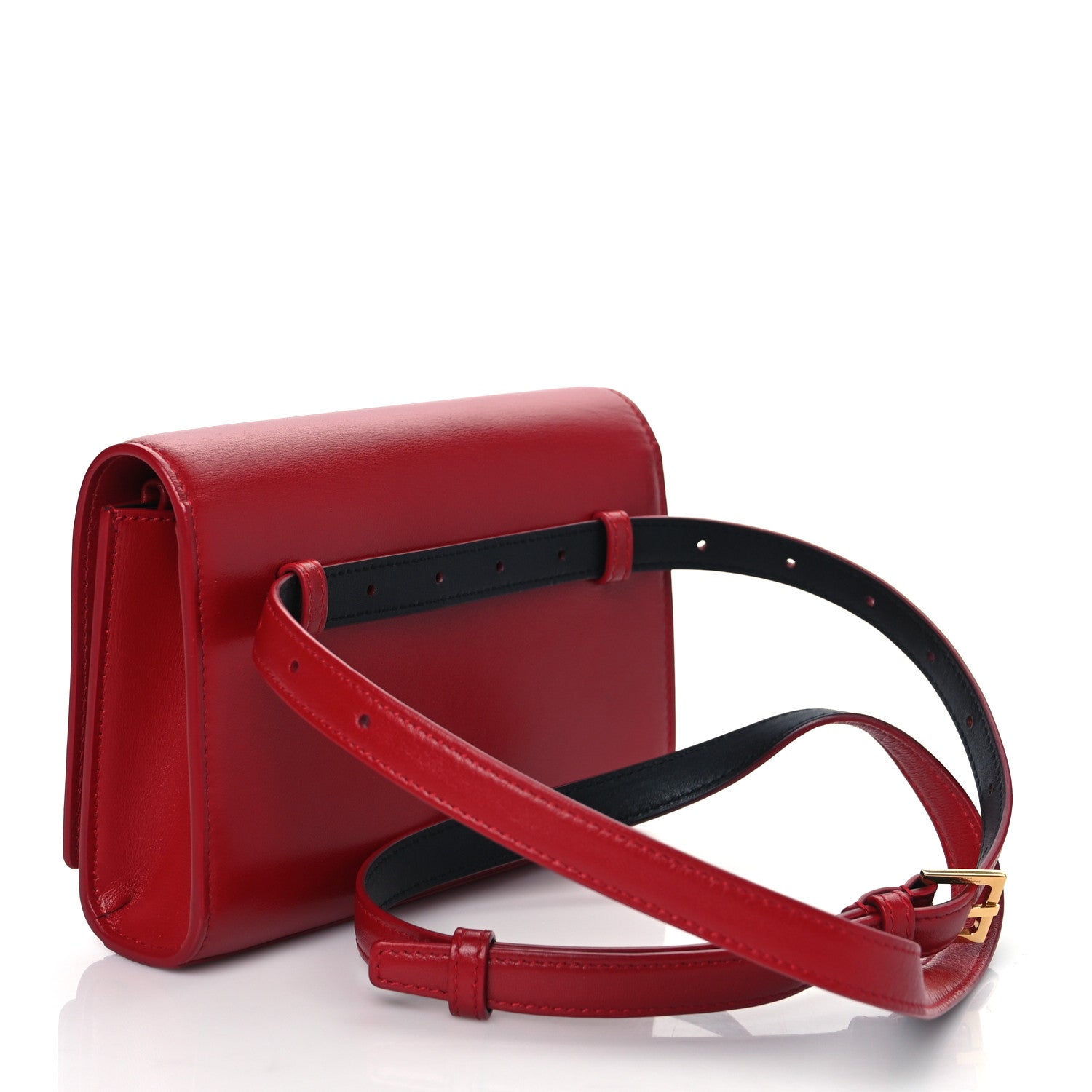 Saint Laurent Smooth Calfskin Monogram Kate Belt Bag Red 3 of 9
