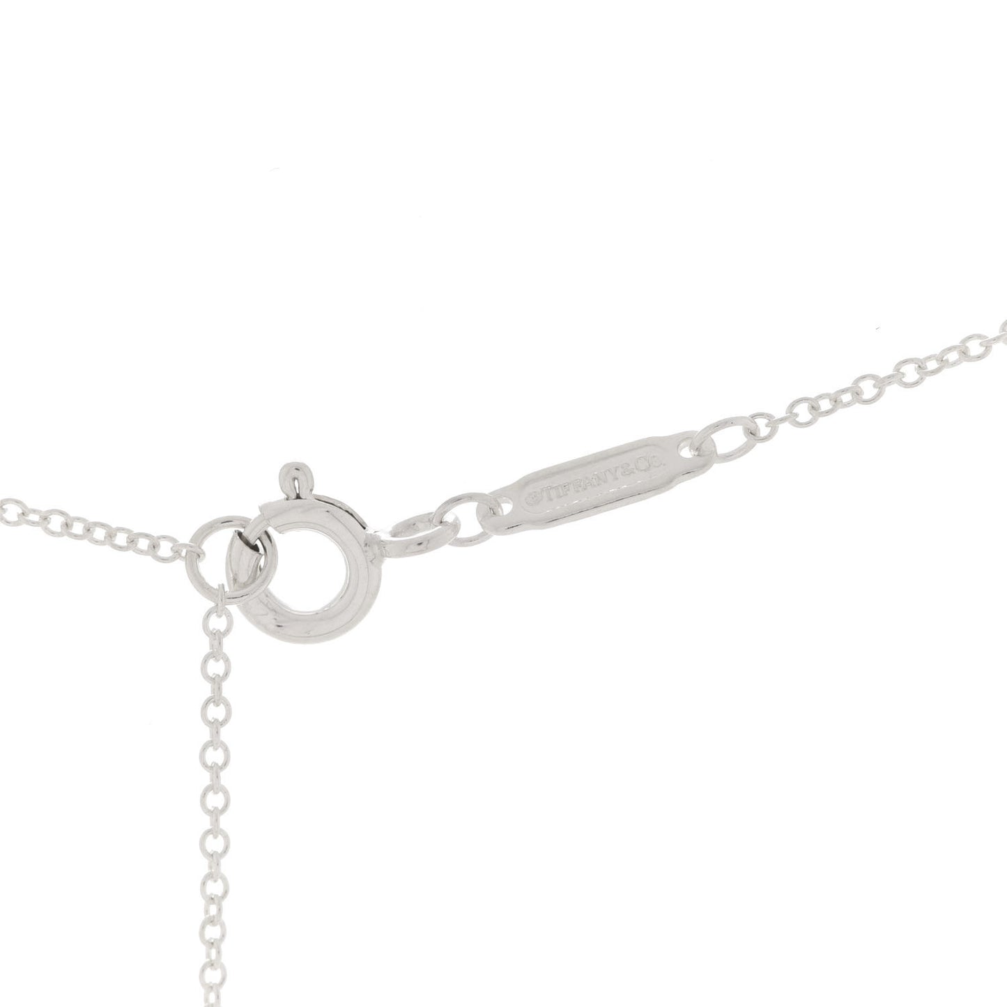 Sterling Silver Small T Wave Pendant Necklace