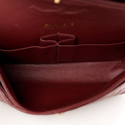 Chanel Caviar Quilted Medium Double Flap Burgundy 5 of 12