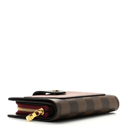 Louis Vuitton Damier Ebene Juliette Wallet Bordeaux Black 4 of 8