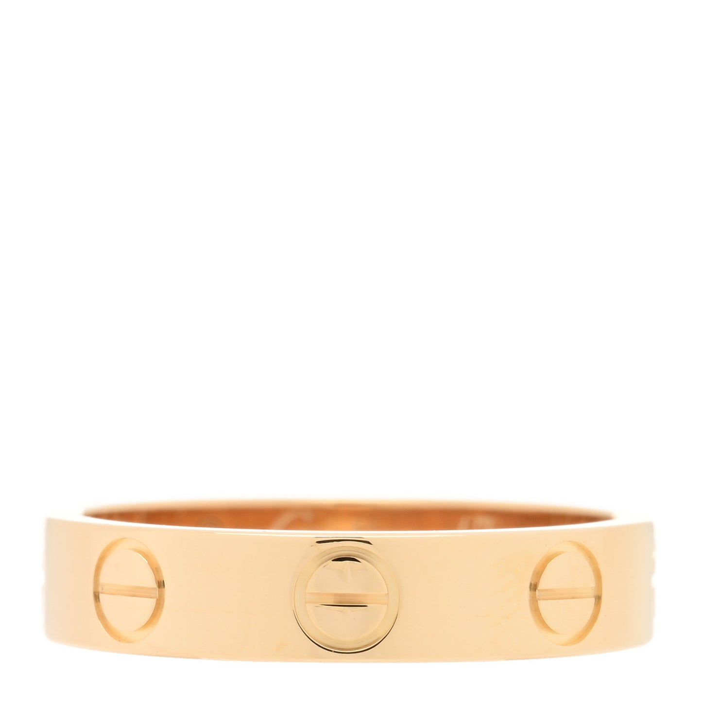 18K Yellow Gold 3.5mm LOVE Wedding Band Ring 47 4