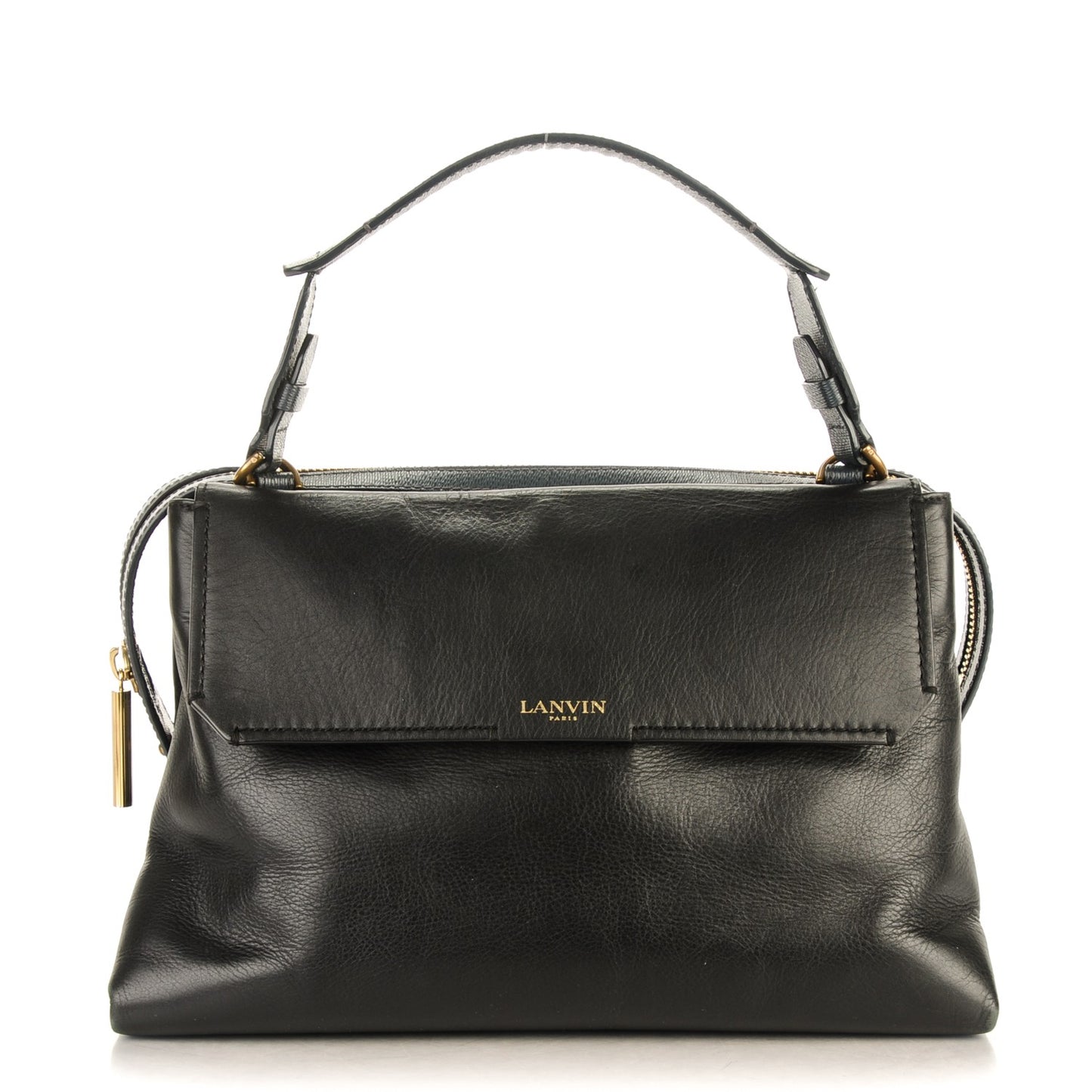 Calfskin Padam Satchel Black