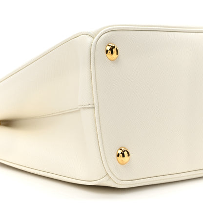 Prada Saffiano Lux Small Galleria Double Zip Tote White 9 of 12