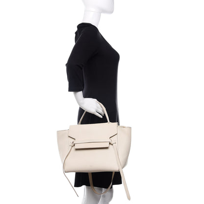 Celine Grained Calfskin Mini Belt Bag White 3 of 14