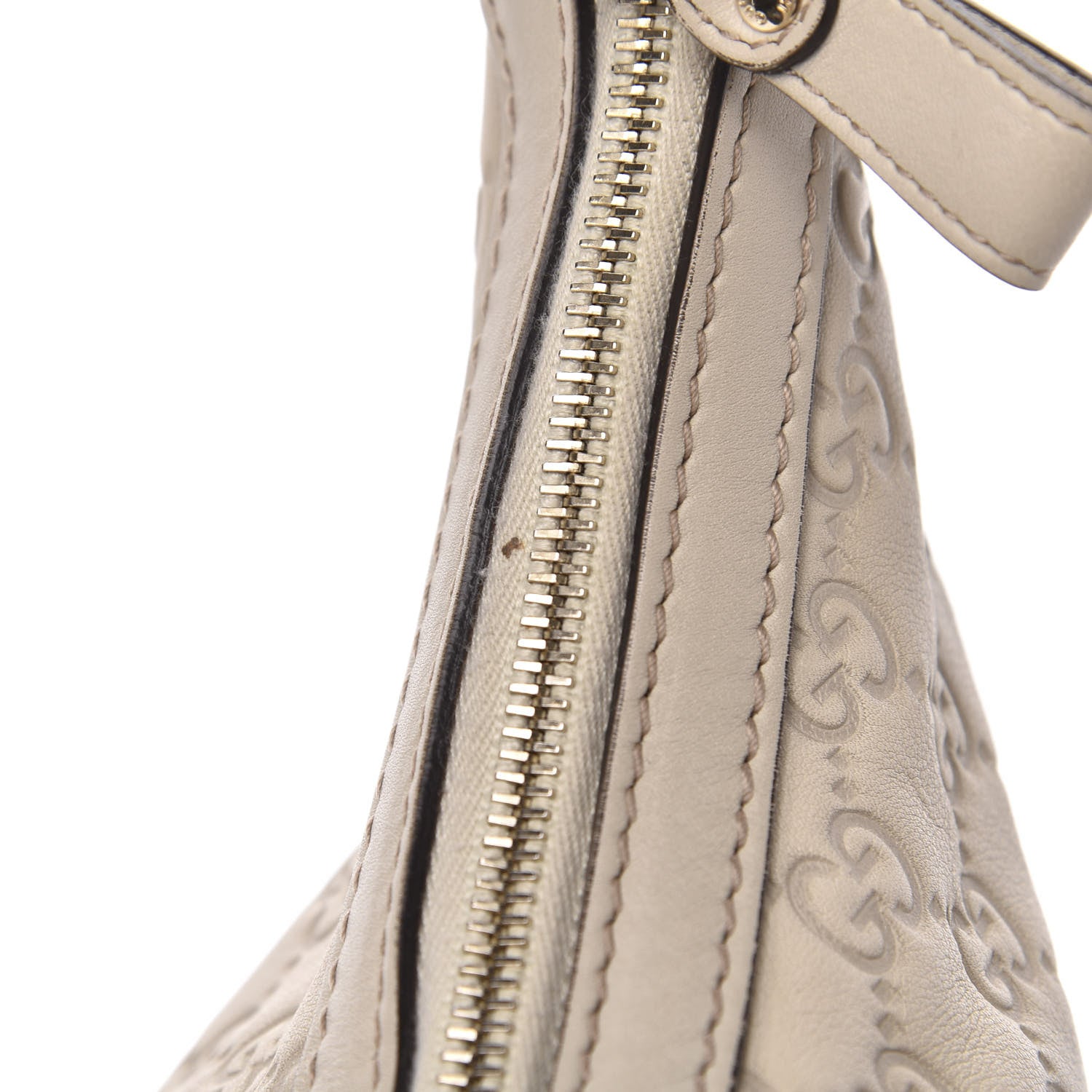 Gucci Guccissima Medium Lovely Heart Hobo Off White 14 of 19