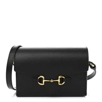 Gucci Calfskin Horsebit 1955 Shoulder Bag Black 1 of 11