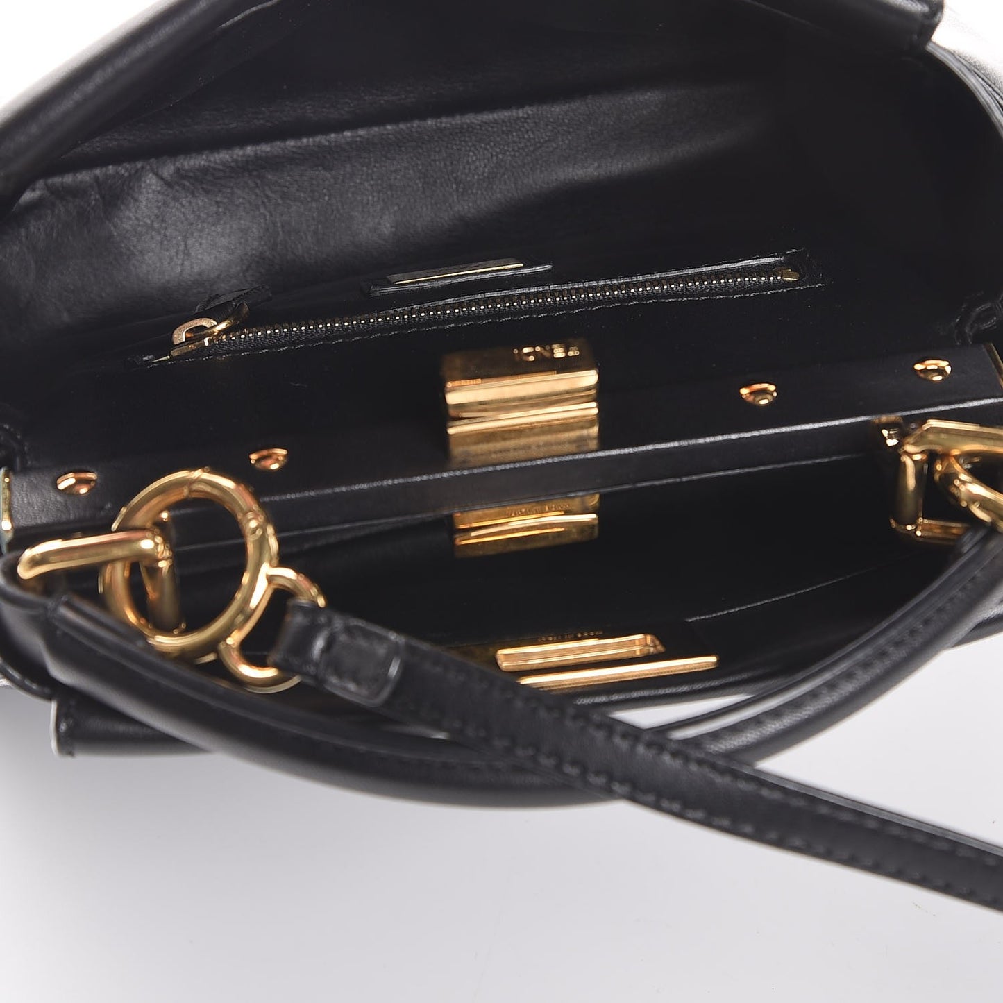Nappa Mini Peekaboo Iconic Satchel Black
