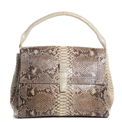 Nancy Gonzalez Python Crocodile Flap Hobo 1 of 7