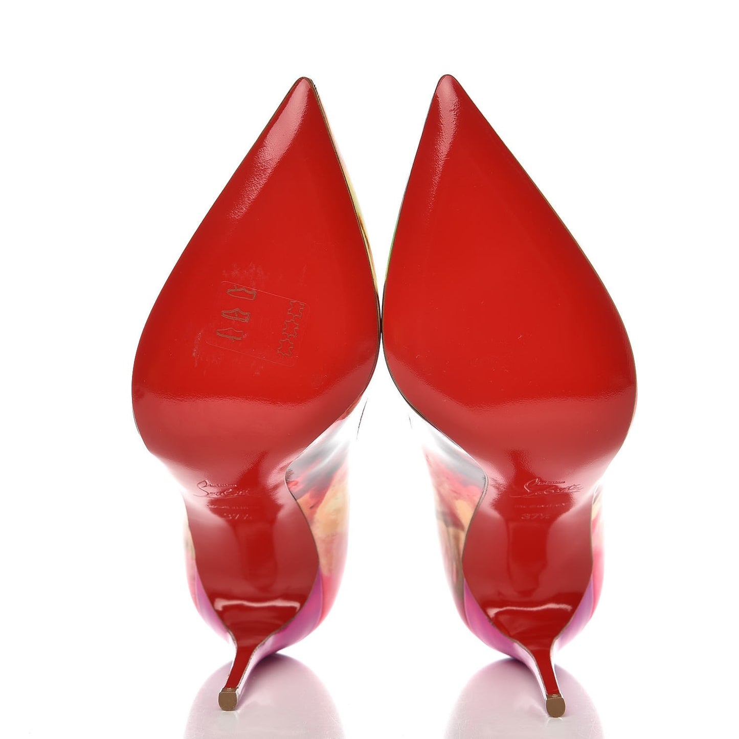 Patent Tie and Dye Pigalle Follies 100 Pumps 37.5 Multicolor